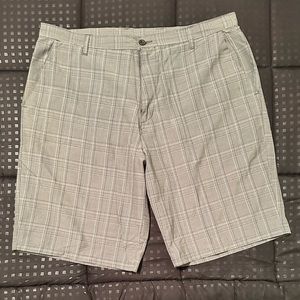 Burnside Grey Plaid hybrid stitch Golf shorts size 38